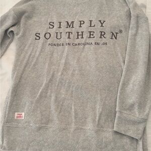 Simply Southern Heather Gray Crewneck Sweater